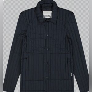 RAINS LINER SHIRT JACKET. NAVY. XL. NEW WITH TAGS. UNISEX